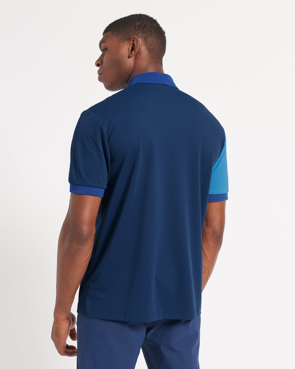 Polos Ben Sherman 360 Motion Stretch Colorblock Bleu Bleu Royal | GEH-71426405